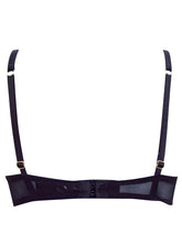 Load image into Gallery viewer, Boux Avenue Black &amp; Cream Contrast Embroidered Balconette Bra
