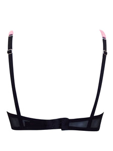 Pink & Black Claudia Underwired Balconette Support Womens Bra