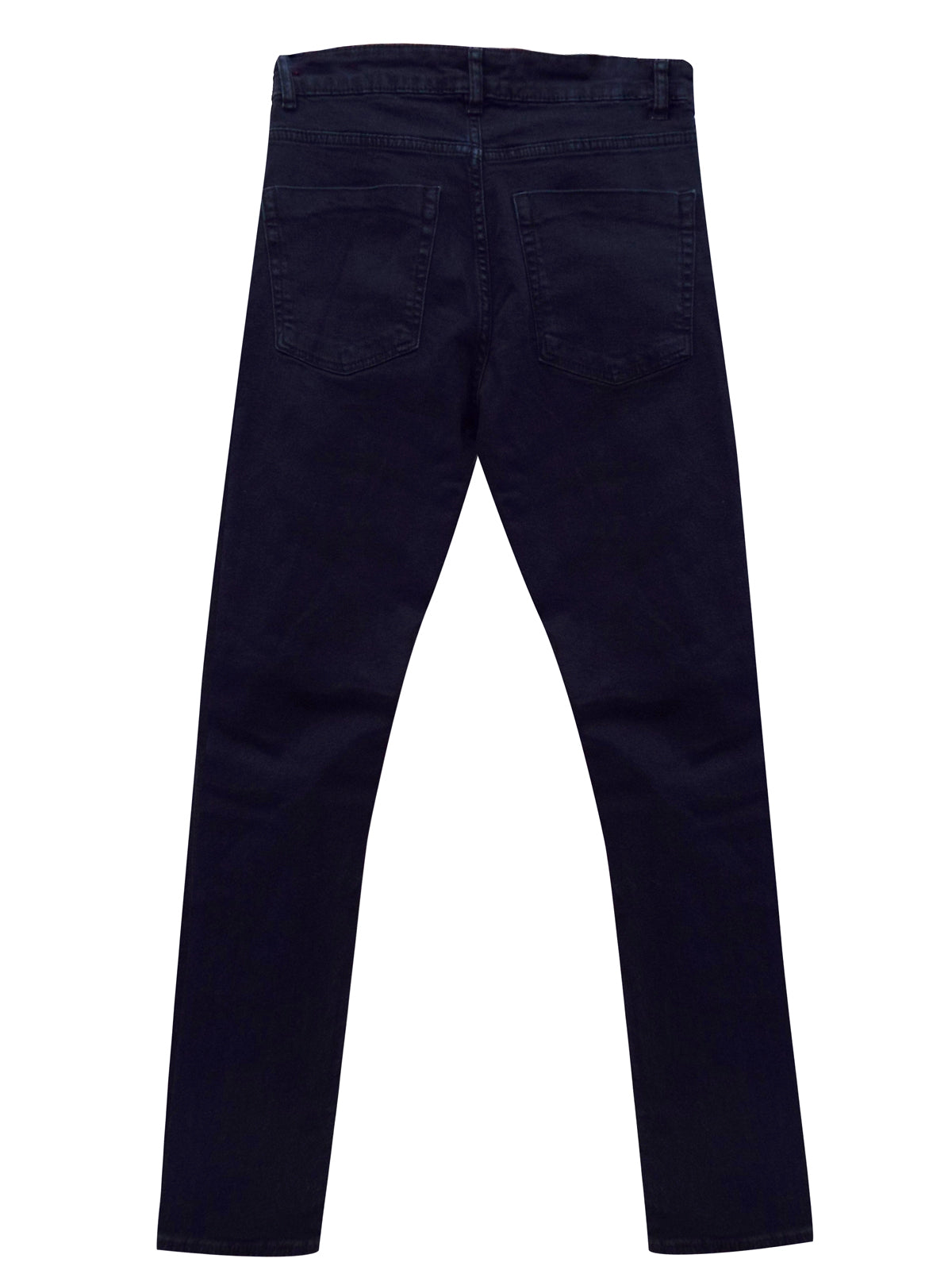 Navy Morrow Ripped Open Knee Skinny Fit Denim Jeans