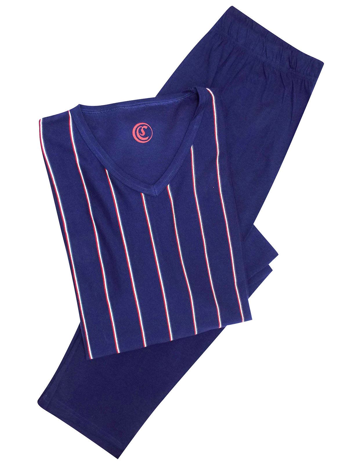 Men's Cito Pure Cotton Striped Pyjamas Set