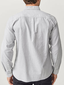 Mens Ellos Grey Big Tall Pure Cotton Oxford Long sleeves Shirt