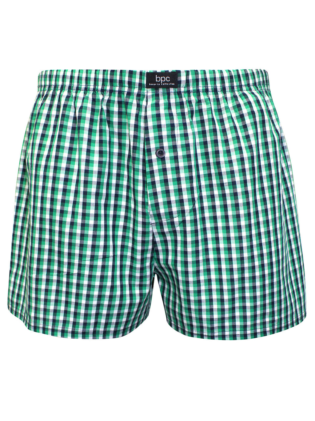 Mens Boxers 3 Pack Pure Cotton Woven Check Brief Shorts