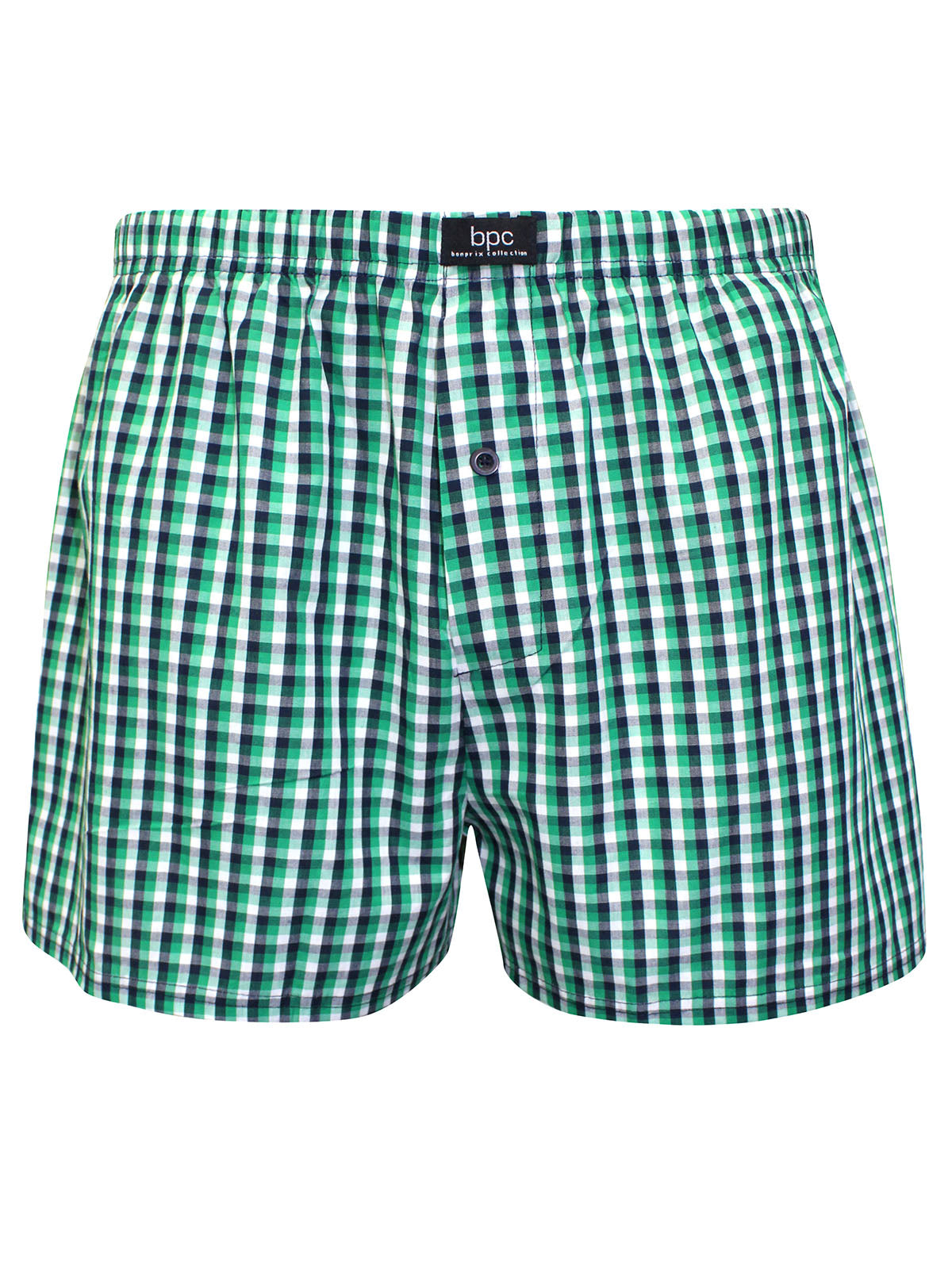Mens Boxers 3 Pack Pure Cotton Woven Check Brief Shorts