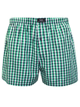 Load image into Gallery viewer, Mens Boxers 3 Pack Pure Cotton Woven Check Brief Shorts
