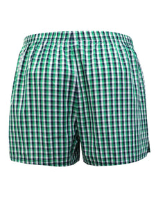 Mens Boxers 3 Pack Pure Cotton Woven Check Brief Shorts
