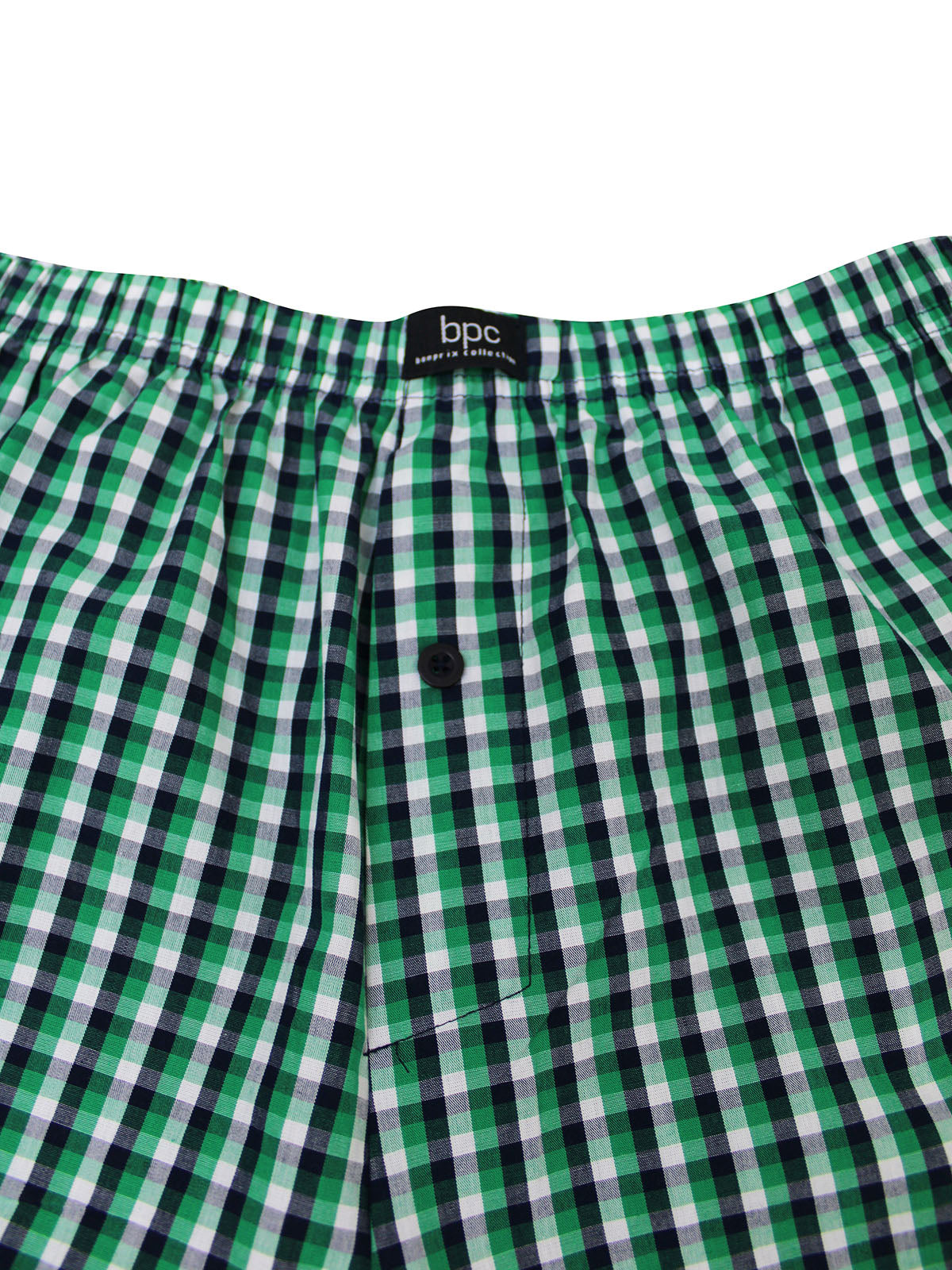 Mens Boxers 3 Pack Pure Cotton Woven Check Brief Shorts