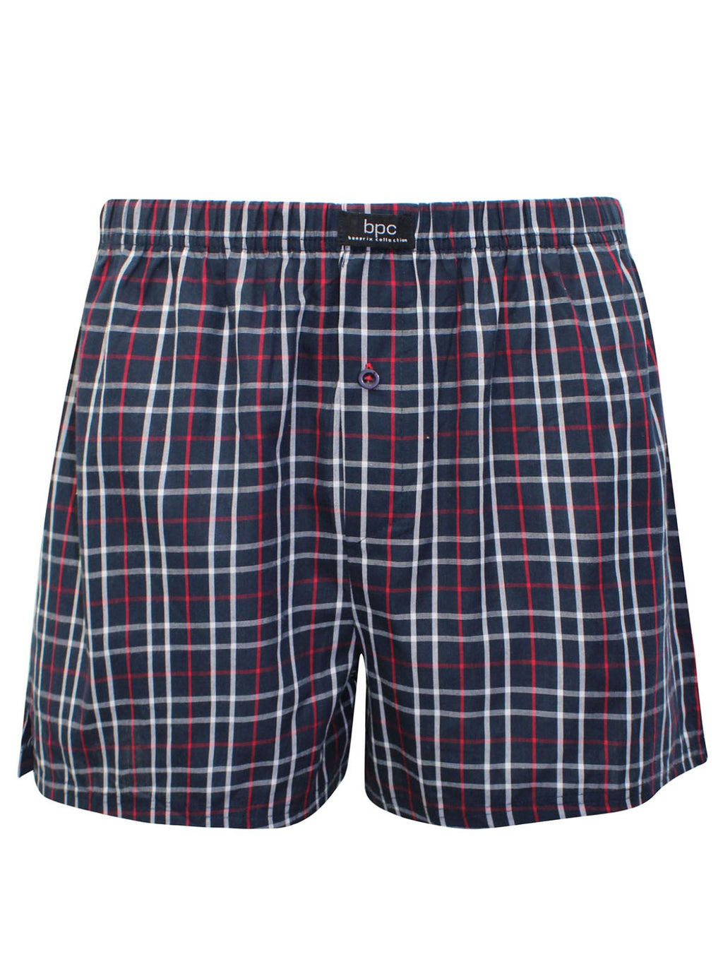 Mens Boxers 3 Pack Pure Cotton Woven Check Brief Shorts