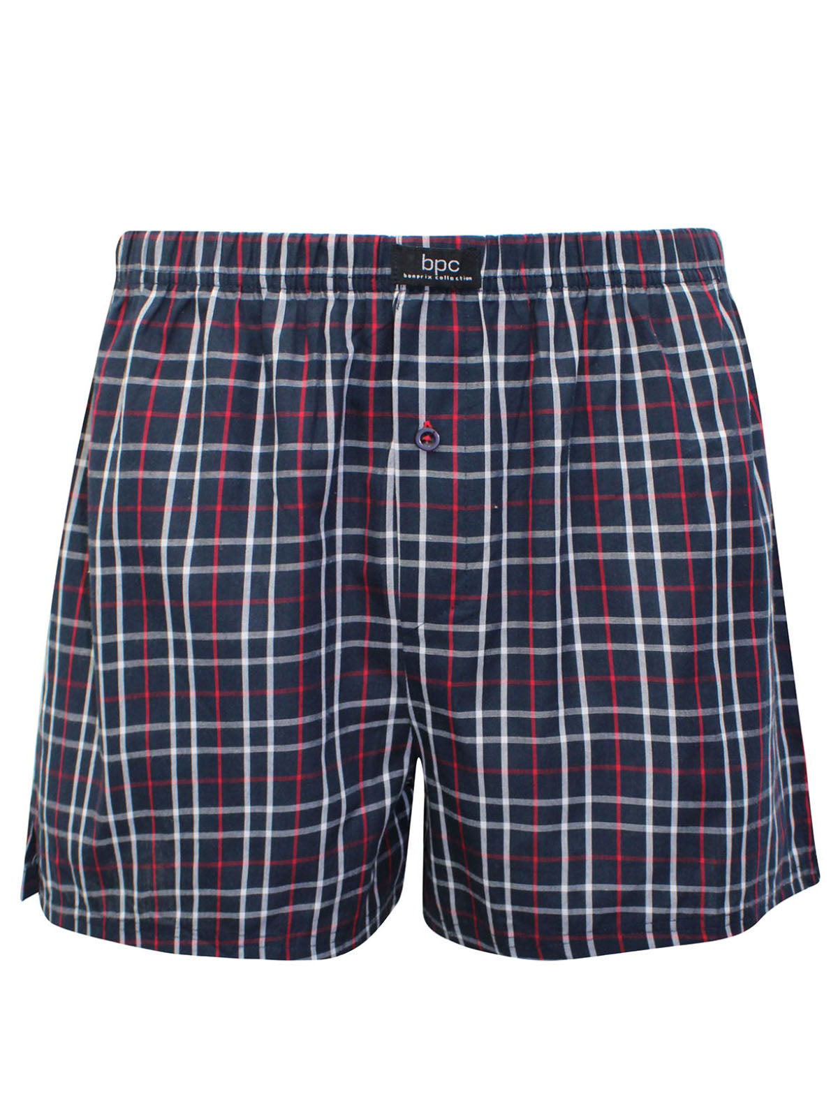 Mens Boxers 3 Pack Pure Cotton Woven Check Brief Shorts