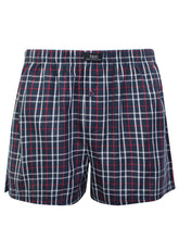 Load image into Gallery viewer, Mens Boxers 3 Pack Pure Cotton Woven Check Brief Shorts
