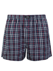 Mens Boxers 3 Pack Pure Cotton Woven Check Brief Shorts