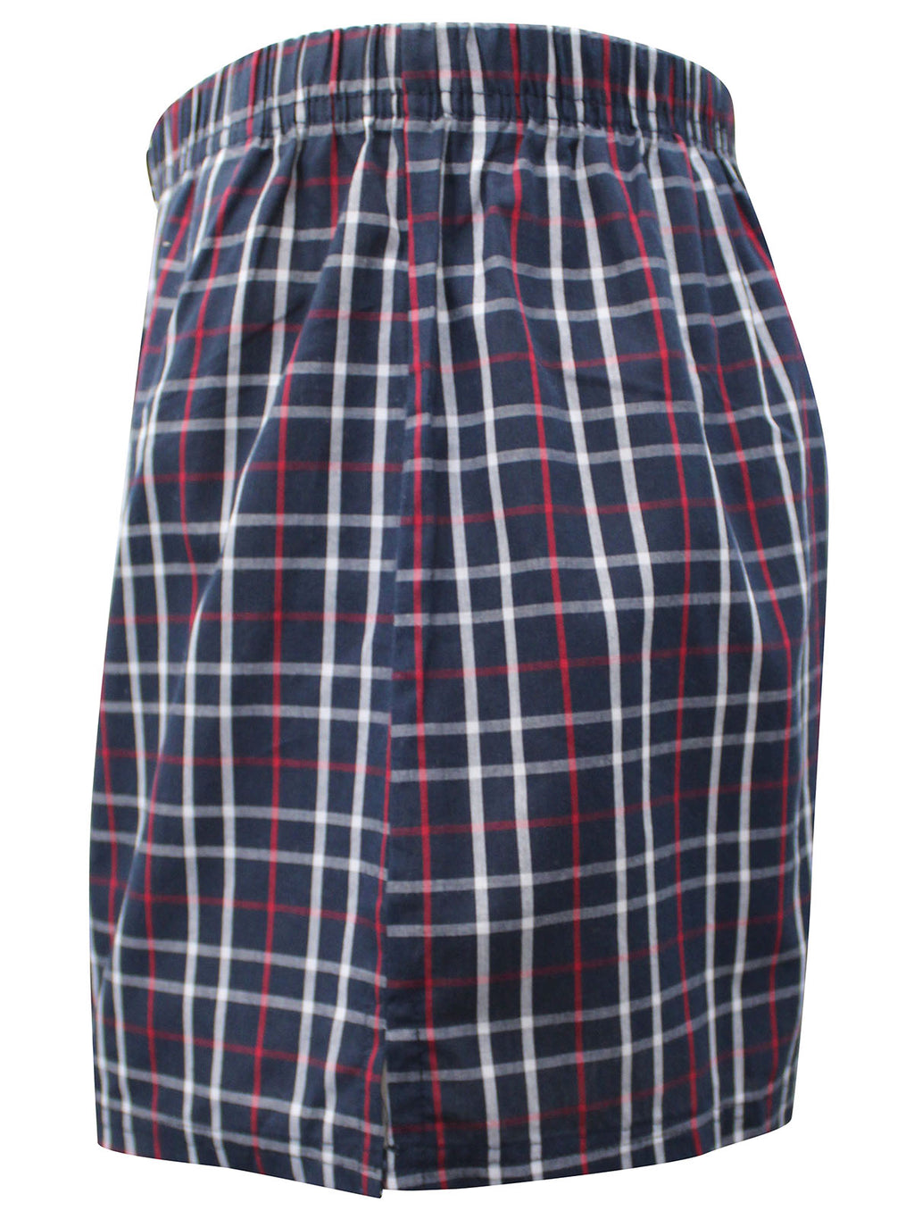 Mens Boxers 3 Pack Pure Cotton Woven Check Brief Shorts