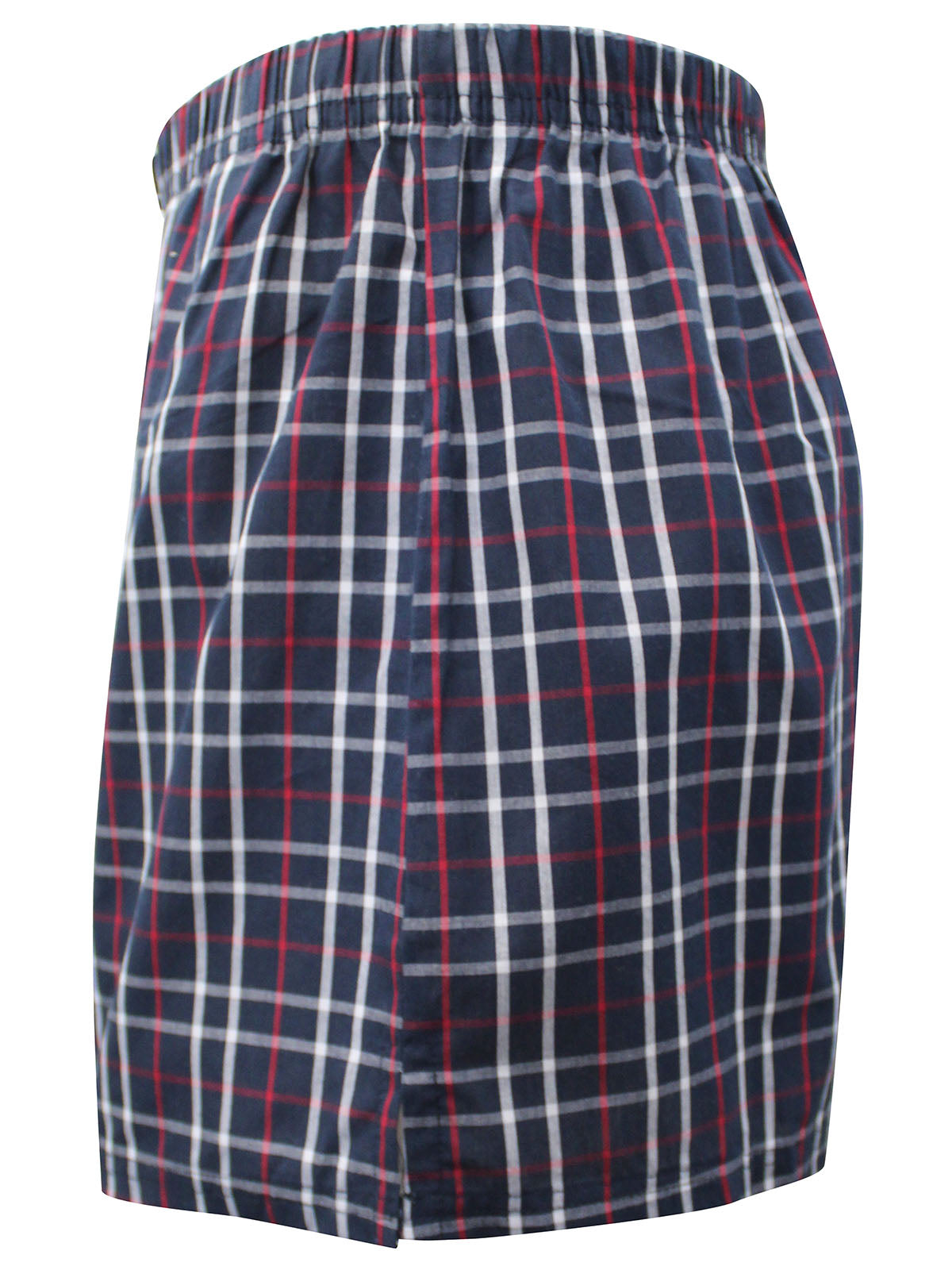 Mens Boxers 3 Pack Pure Cotton Woven Check Brief Shorts