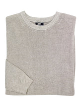 Load image into Gallery viewer, Mens Stone Linen Cotton Blend Crew Neck Knitted Jumper
