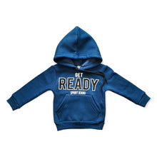 Load image into Gallery viewer, Boys Tracksuits Blue Get Ready Sweatshirt Hoodie Top Plus Jogging Bottoms
