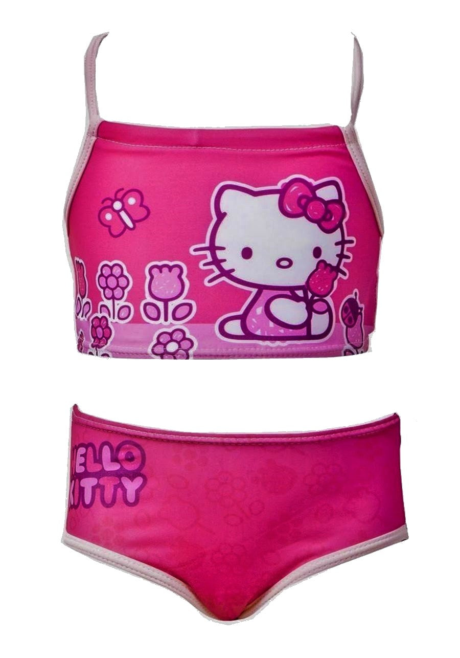 Pink Hello Kitty Tankini Two Piece Swimming Costume