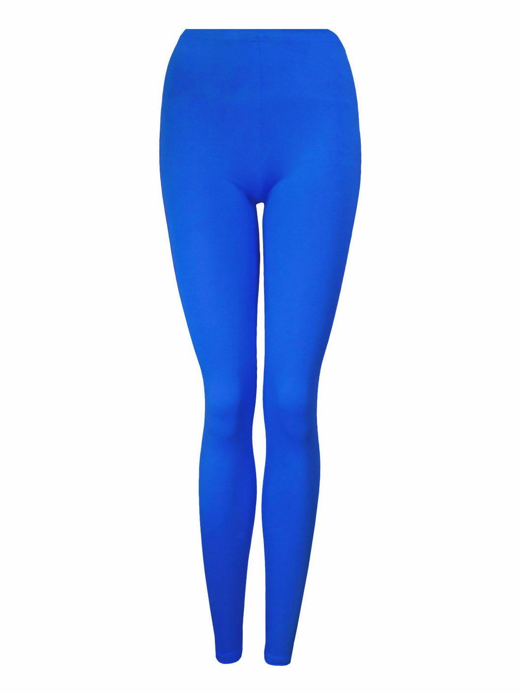 Girls Royal Blue Cotton Rich Full Length Leggings