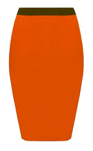 Load image into Gallery viewer, Ladies Plain Fitted Jersey High Waisted Bodycon Pencil Skirt
