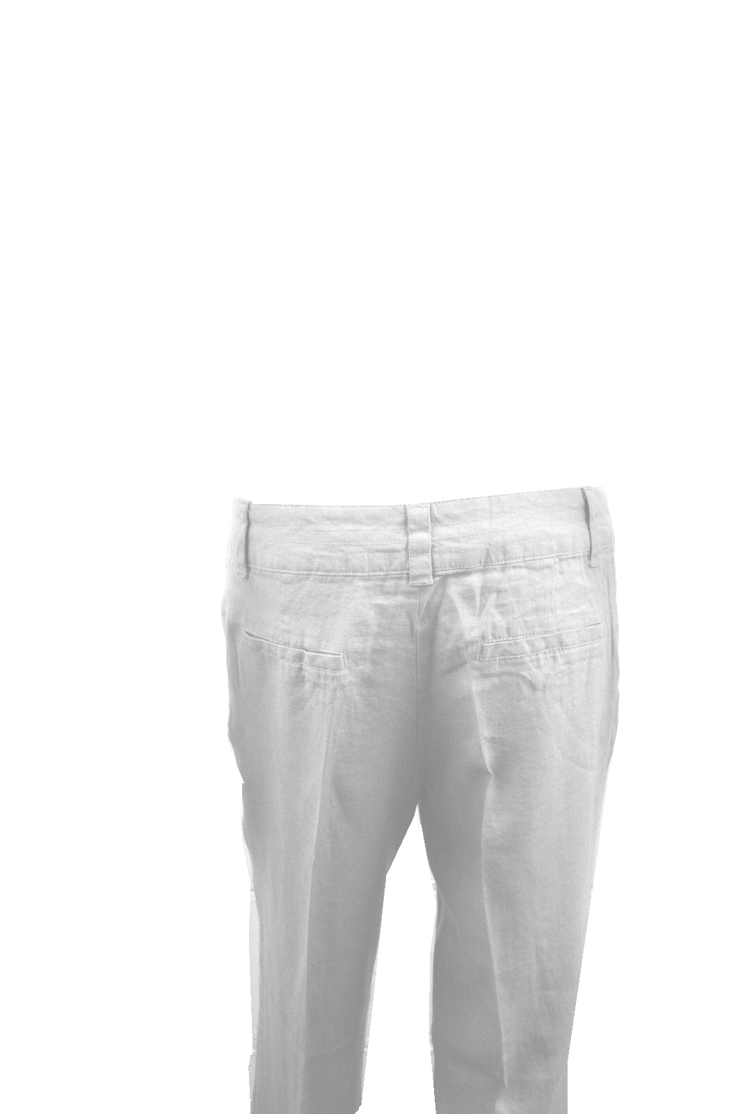 Sand Linen High Rise Straight Leg Trousers