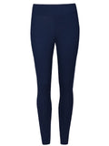 Ladies Navy High Waisted Stretchy Full Length Leggings