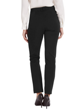 Load image into Gallery viewer, Ladies Black Flattering Zipped Pocket Slim Plus Size Trousers
