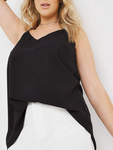 Load image into Gallery viewer, Ladies Capsule Black V- Neck Cami Vest Strappy Tank Tops
