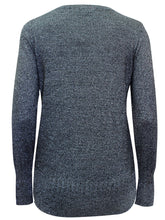Load image into Gallery viewer, Ladies Grey Pewter Buttoned Sleeve Plus Size Jumpers
