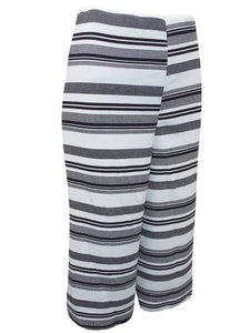 Pull On Stripe Elasticated Waist Culottes