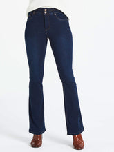 Load image into Gallery viewer, Ladies Indigo Shape &amp; Sculpt High Waist Bootcut Plus Size Jeans
