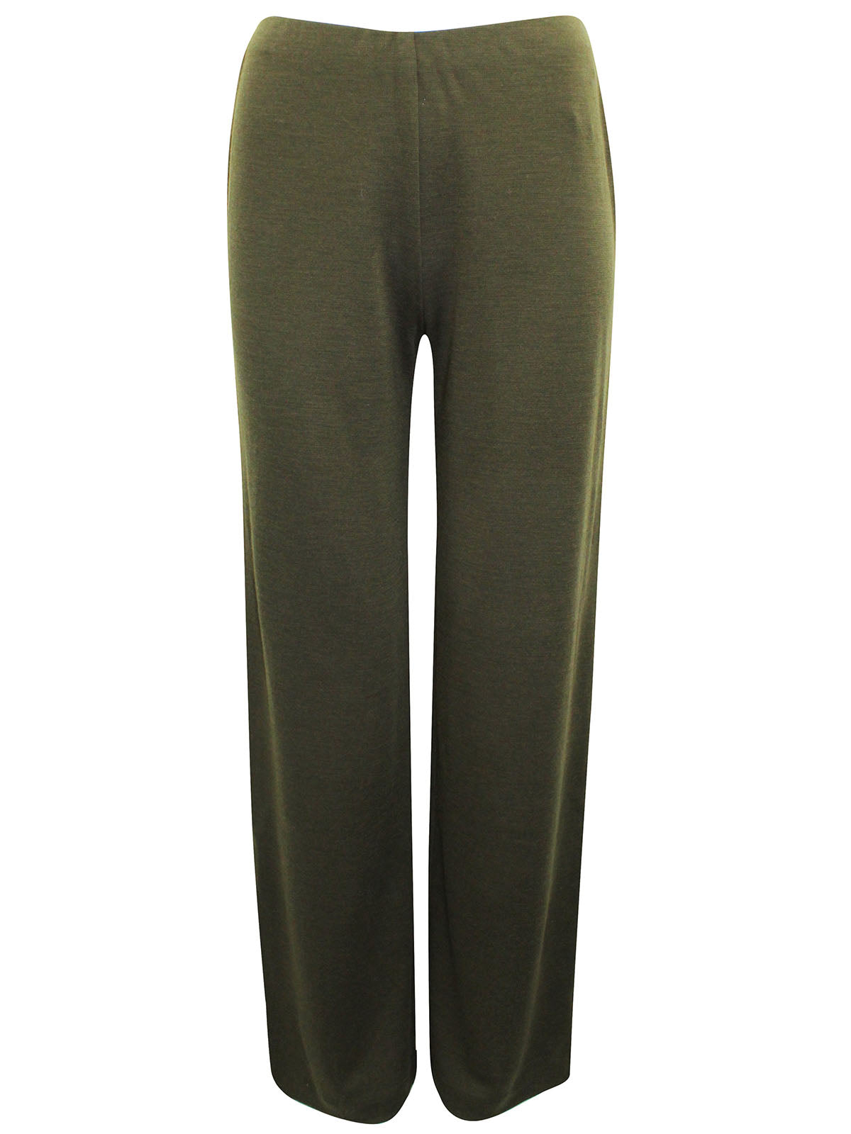 Ladies Lily Ella Olive Wool Blend Trousers