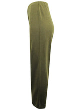 Load image into Gallery viewer, Ladies Lily Ella Olive Wool Blend Trousers

