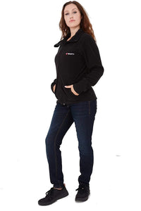 Black Scott Full Zip Long Sleeve Soft Fleece Jacket
