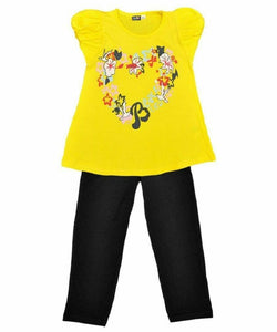 Girls Lupilu Yellow Two-piece pyjama set