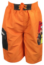 Load image into Gallery viewer, Boys Orange Angry Birds Swimming Beach Shorts 9-10yrs
