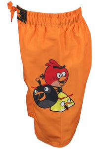 Boys Orange Angry Birds Swimming Beach Shorts 9-10yrs