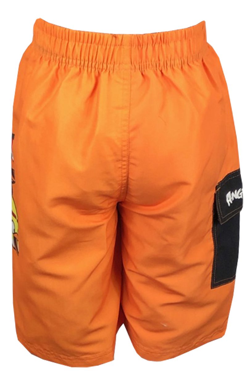 Boys Orange Angry Birds Swimming Beach Shorts 9-10yrs