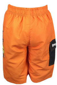 Boys Orange Angry Birds Swimming Beach Shorts 9-10yrs