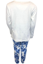 Load image into Gallery viewer, Girls White Pink Floral Paris Boutique Paris Print Boxed Pyjamas
