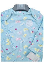 Load image into Gallery viewer, Unisex Baby Boys Girls Mothercare Sleepsuit Blue Butterfly Print Babygrow Romper
