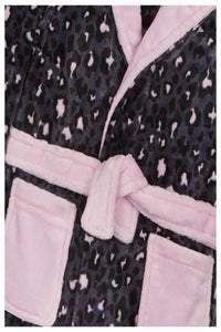 Girls Super Soft ‘I Love Cat Naps’ Hooded Dressing Gowns