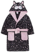 Girls Super Soft ‘I Love Cat Naps’ Hooded Dressing Gowns