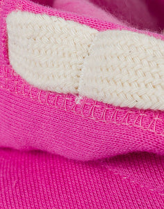Girls Pink Soft Fleece Lined Zip Down Long Sleeve Hoodie