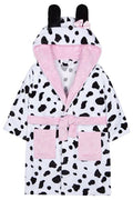 Girls Super Soft Dalmations Hooded Dressing Gowns