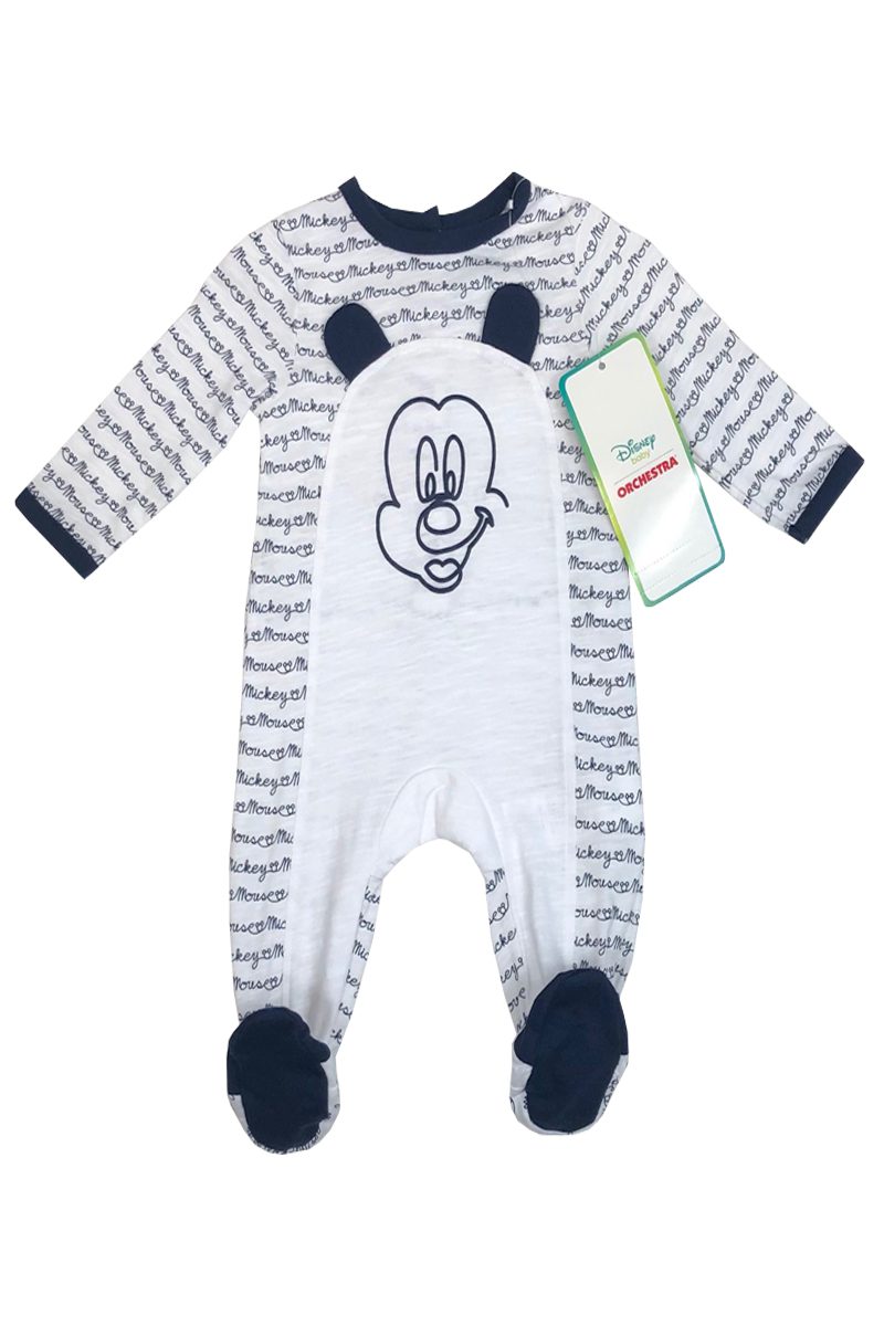 Baby Boys Official Disney Mickey Mouse Sleepsuit