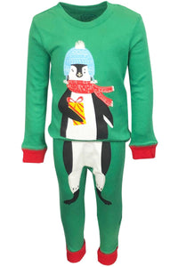 Boys Leigh Tucker Penguin Polar Bear Top & Bottom Pyjamas