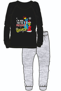 Boys The Grinch Official Licensed “I’m Here for The Presents” Christmas Pyjamas