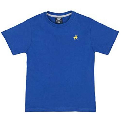 Boys Summer Crew Neck T-Shirt with Horse Logo