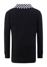 Load image into Gallery viewer, Boys Black Long Sleeve Polo T-Shirt
