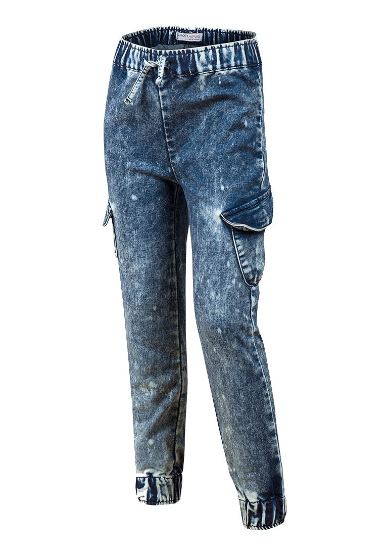 Girls Minoti Blue Acid Wash Jeggings Jeans