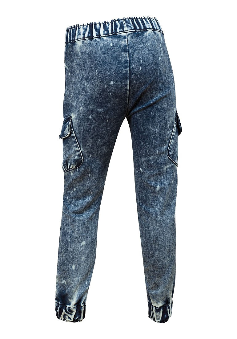 Girls Minoti Blue Acid Wash Jeggings Jeans