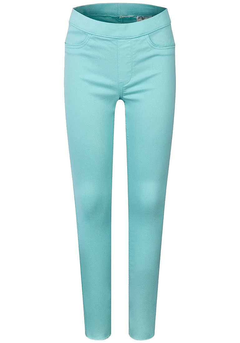 Girls Mint Elasticated Waistband Stretchy Skinny Jeggings